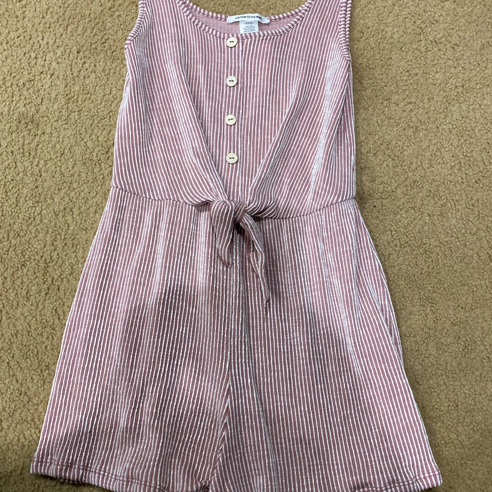 Caution to the wind size large romper NWT